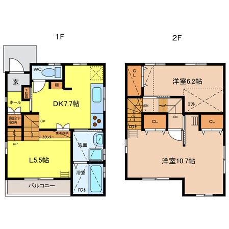 ユリード白山の物件間取画像